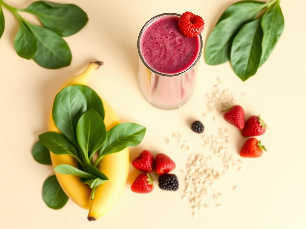 Build-a-smoothie — finished and ready to eat