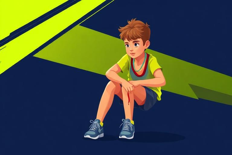 Kid lacing up trainers at the start of their Little Wins Health journey